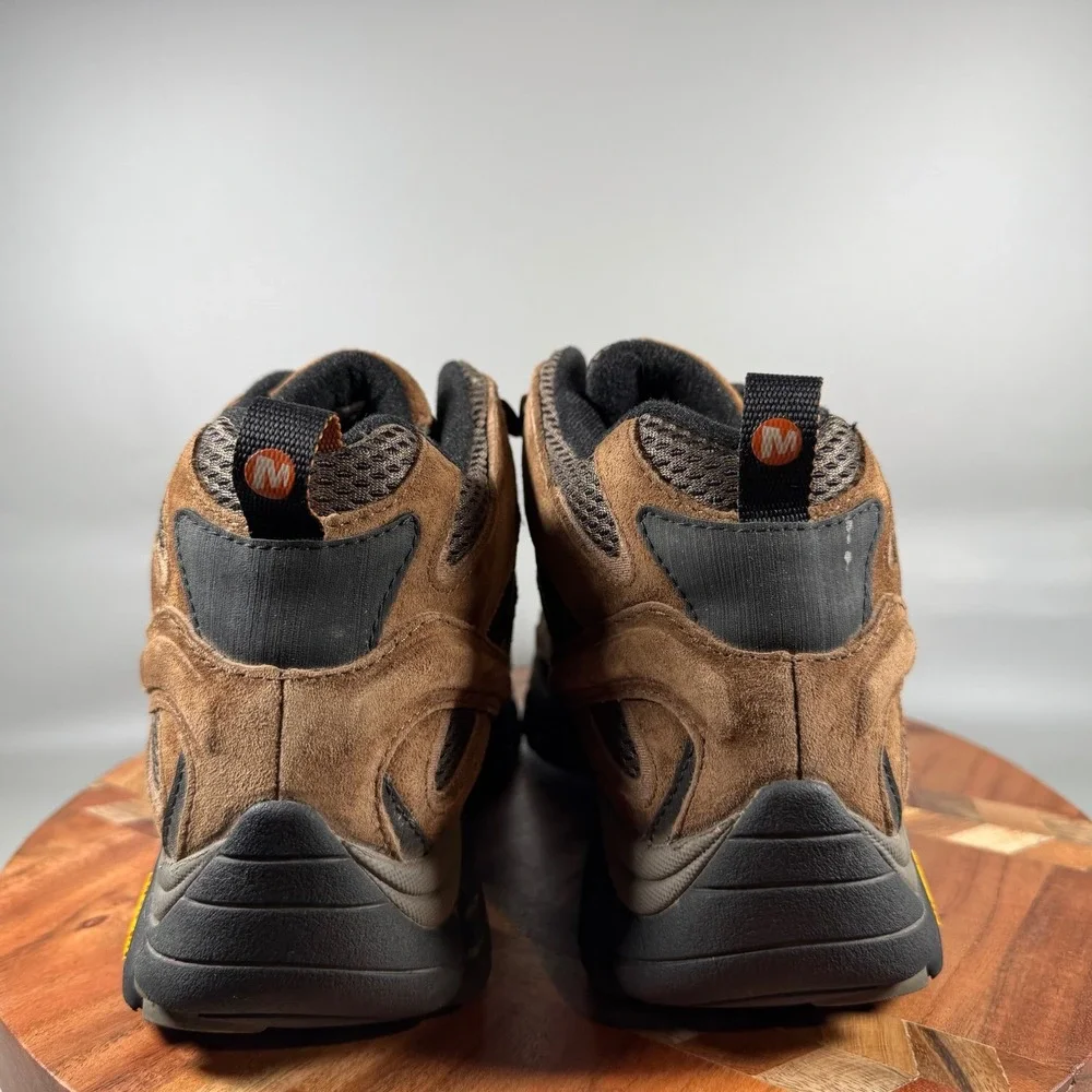 Merrell Moab 2 Mid Waterproof Hiking Boots Mens 8 Earth Brown J06051 Vibram
